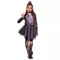 Kids Purple Punk Gothic Skeleton Costume at Spirit Halloween
