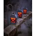 Red LED Creepy Bats Lantern Pathway Markers - 3 Pack at Spirit Halloween