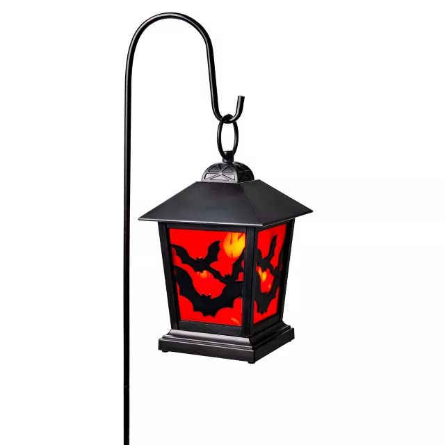 Red LED Creepy Bats Lantern Pathway Markers - 3 Pack at Spirit Halloween