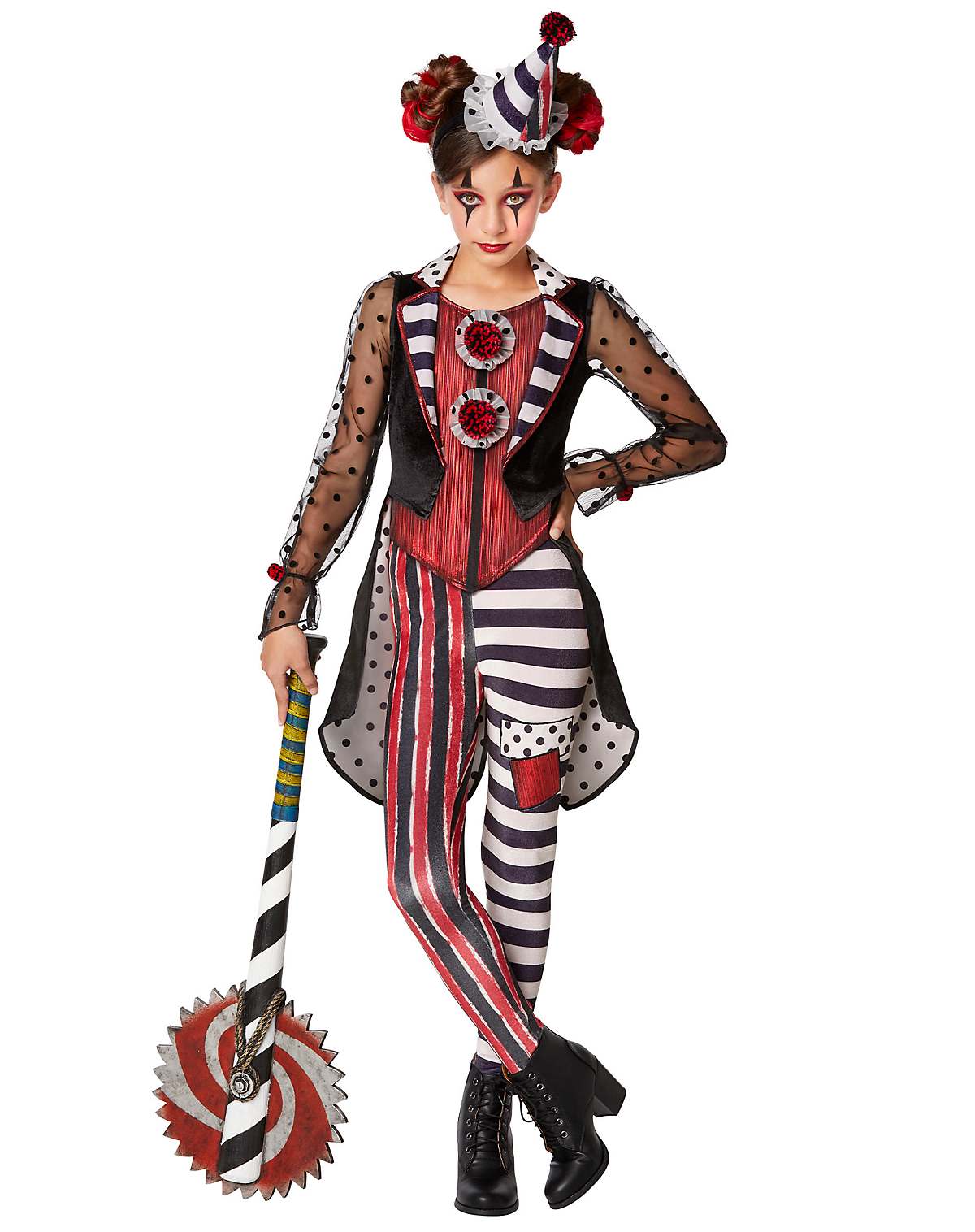 Kids Dark Vintage Clown Costume