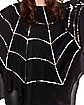 Adult Sequin Spider Web Poncho