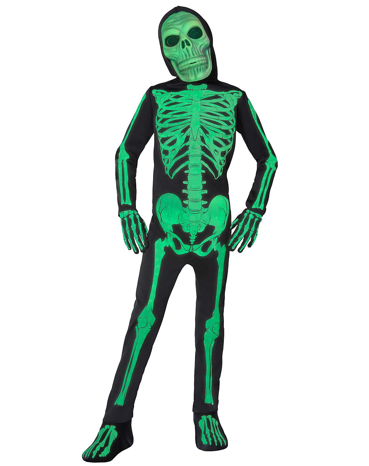 Kids Glow Skeleton Costume