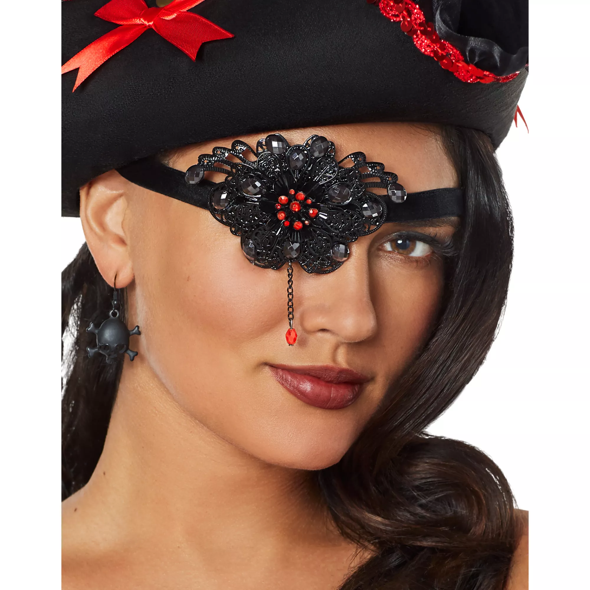 Jeweled Pirate Eye Patch at Spencer's