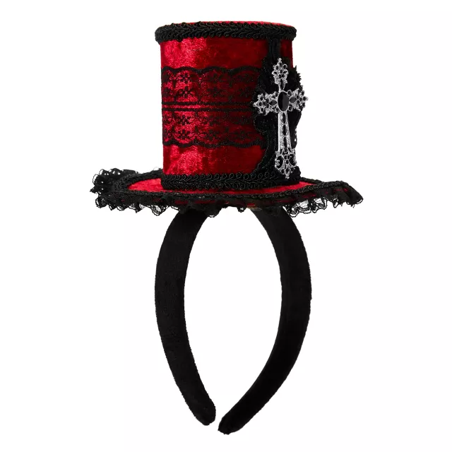 Gothic Cross Mini Hat Headband at Spirit Halloween