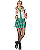 Adult Green Plaid Skirt