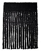 Black Shredded Curtain