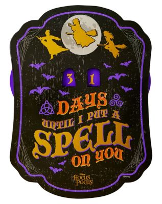 Hocus Pocus Halloween Countdown Sign - Disney - Spirithalloween.com