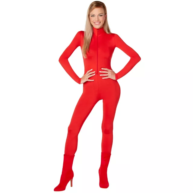 red jumpsuit