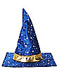 Blue and Gold Wizard Hat