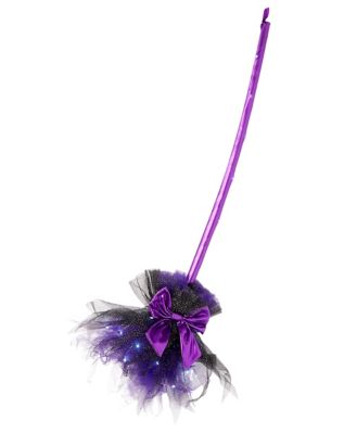01527654 - Purple Light-Up Witch Broom