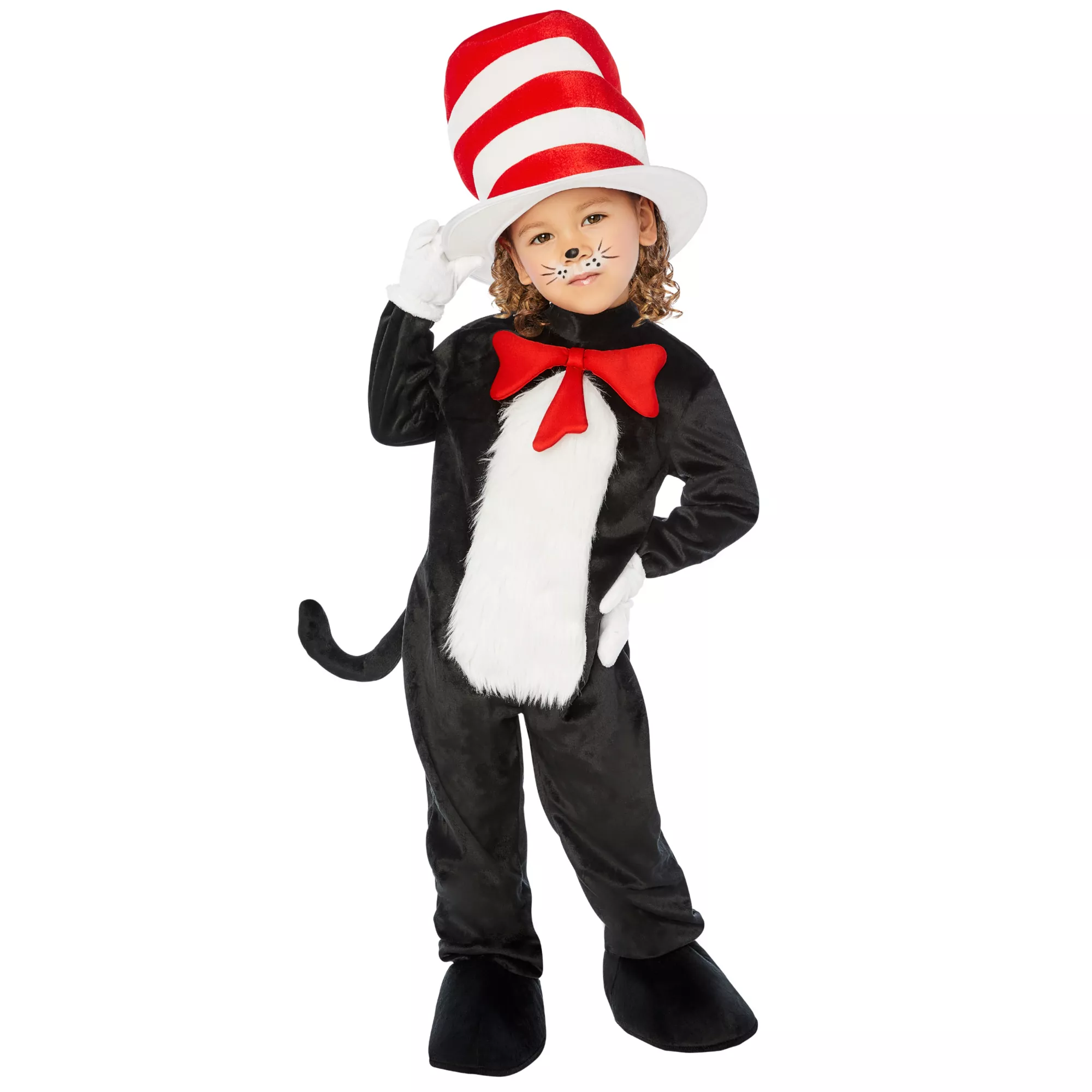 Toddler Cat in the Hat Jumpsuit Costume – Dr. Seuss at Spencer's