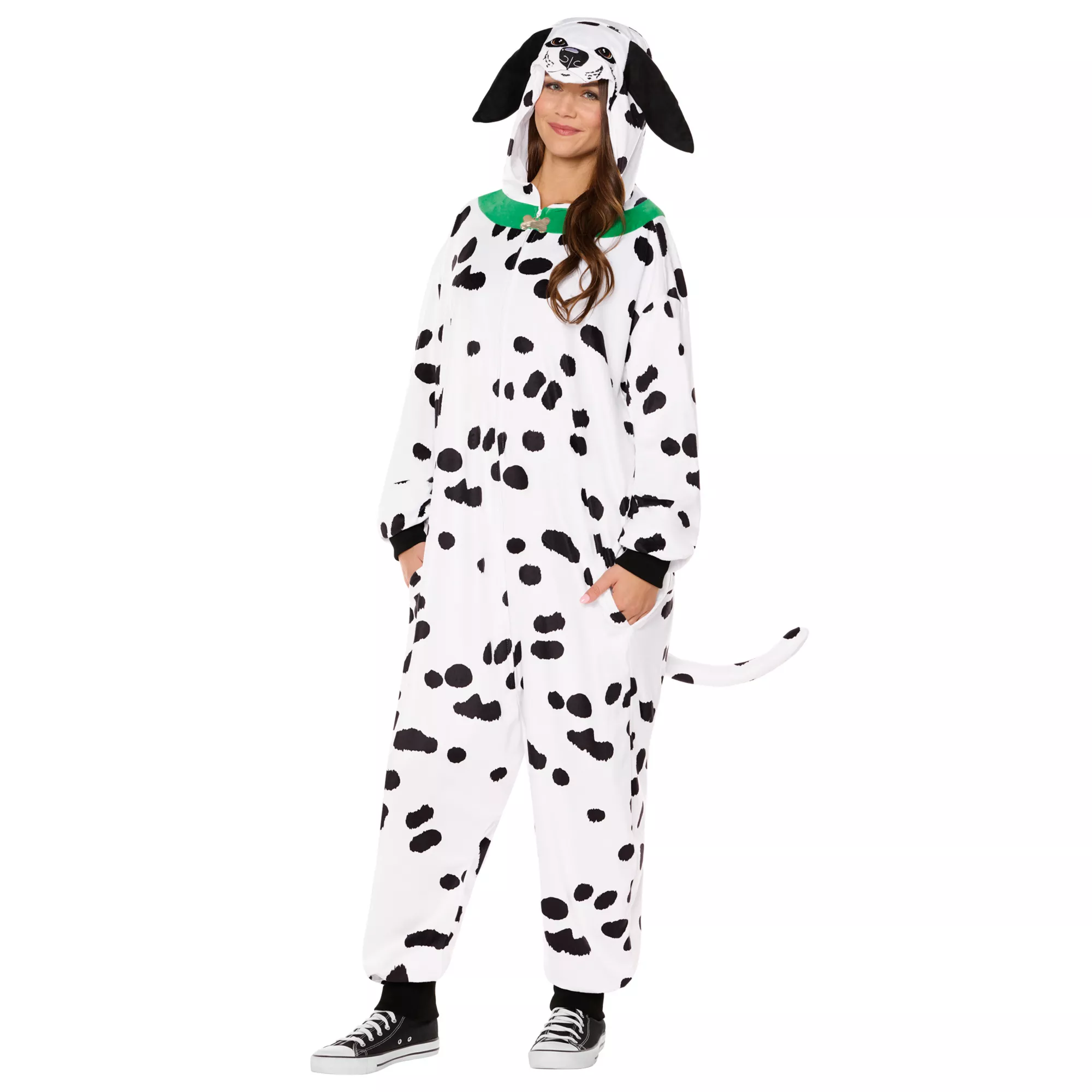 Adult Dalmatian Jumpsuit Costume at Spirit Halloween