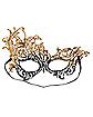 Lace Black and Gold Ombre Eye Mask