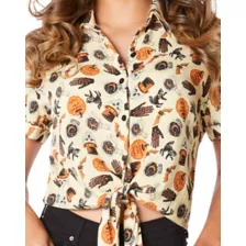 Adult Vintage Halloween Icon Tie Front Shirt and Tote Bag at Spirit Halloween