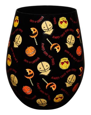 Trick 'r Treat Pattern Stemless Glass