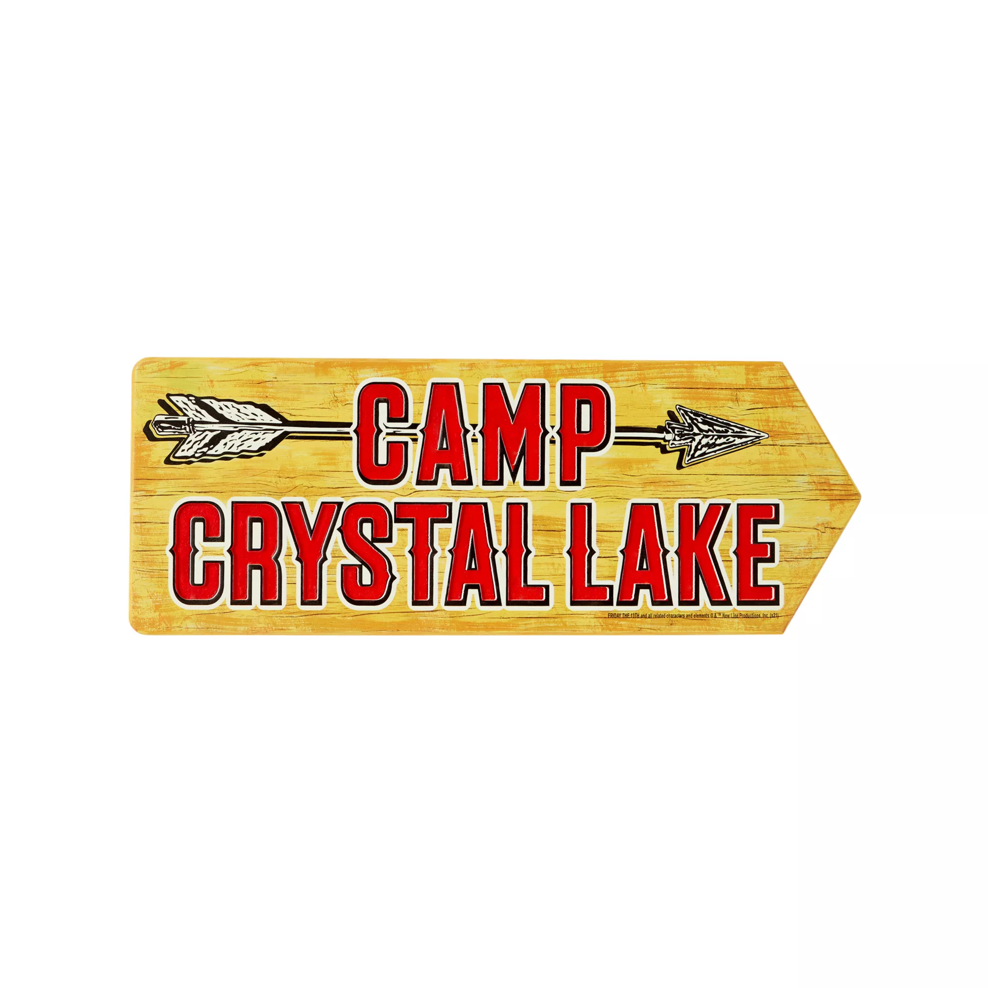 Arrow Camp Crystal Lake Sign - Friday the 13th at Spirit Halloween