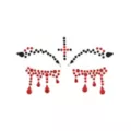 Jewel Vampire Face Decal at Spirit Halloween