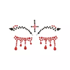 Jewel Vampire Face Decal at Spirit Halloween