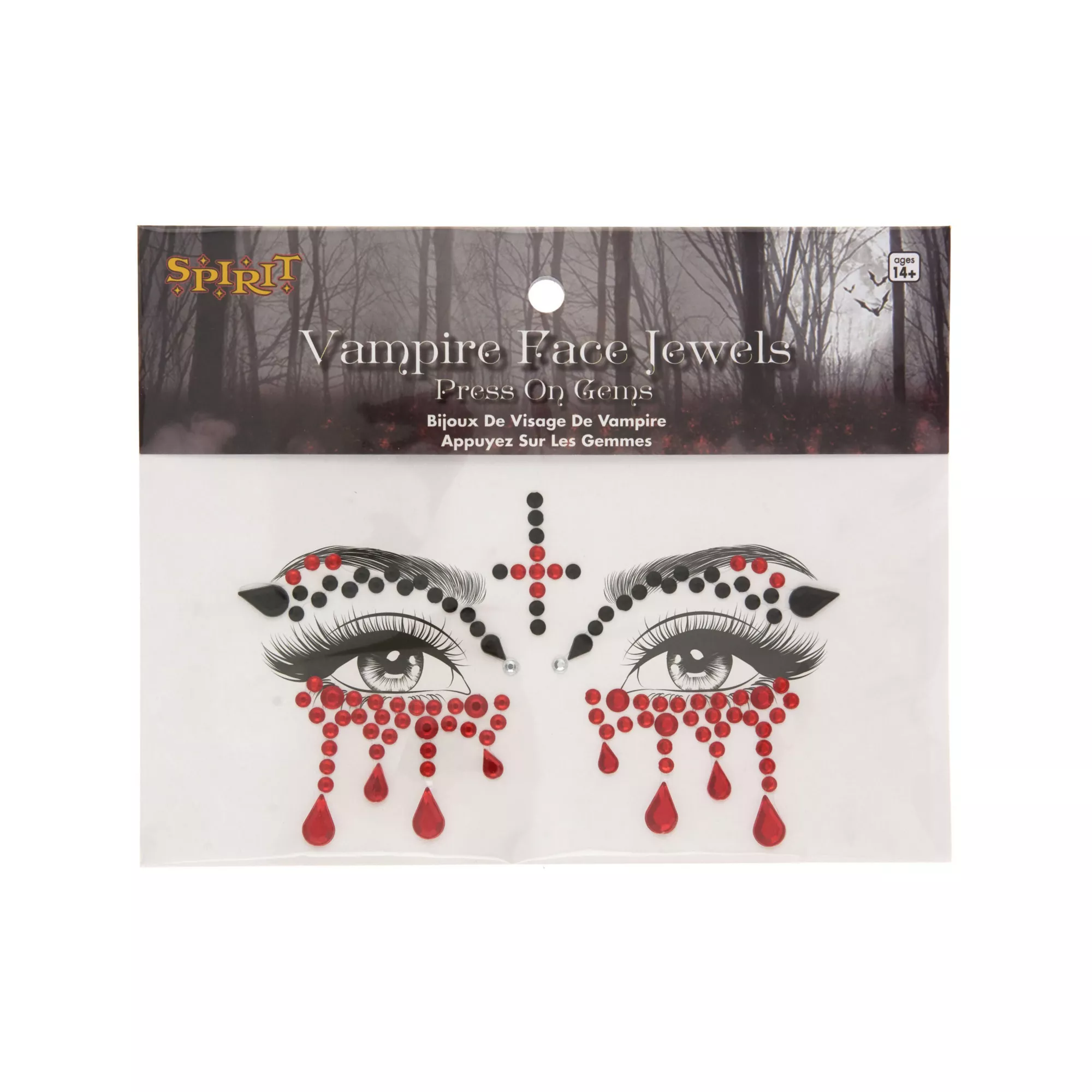 Jewel Vampire Face Decal at Spirit Halloween