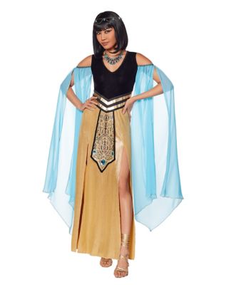 Adult Blue and Gold Egyptian Queen Costume - Spirithalloween.com