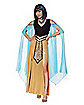 Adult Blue and Gold Cleopatra Costume
