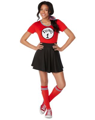 Adult Thing 1 And Thing 2 Costume Kit Dr Seuss 0207