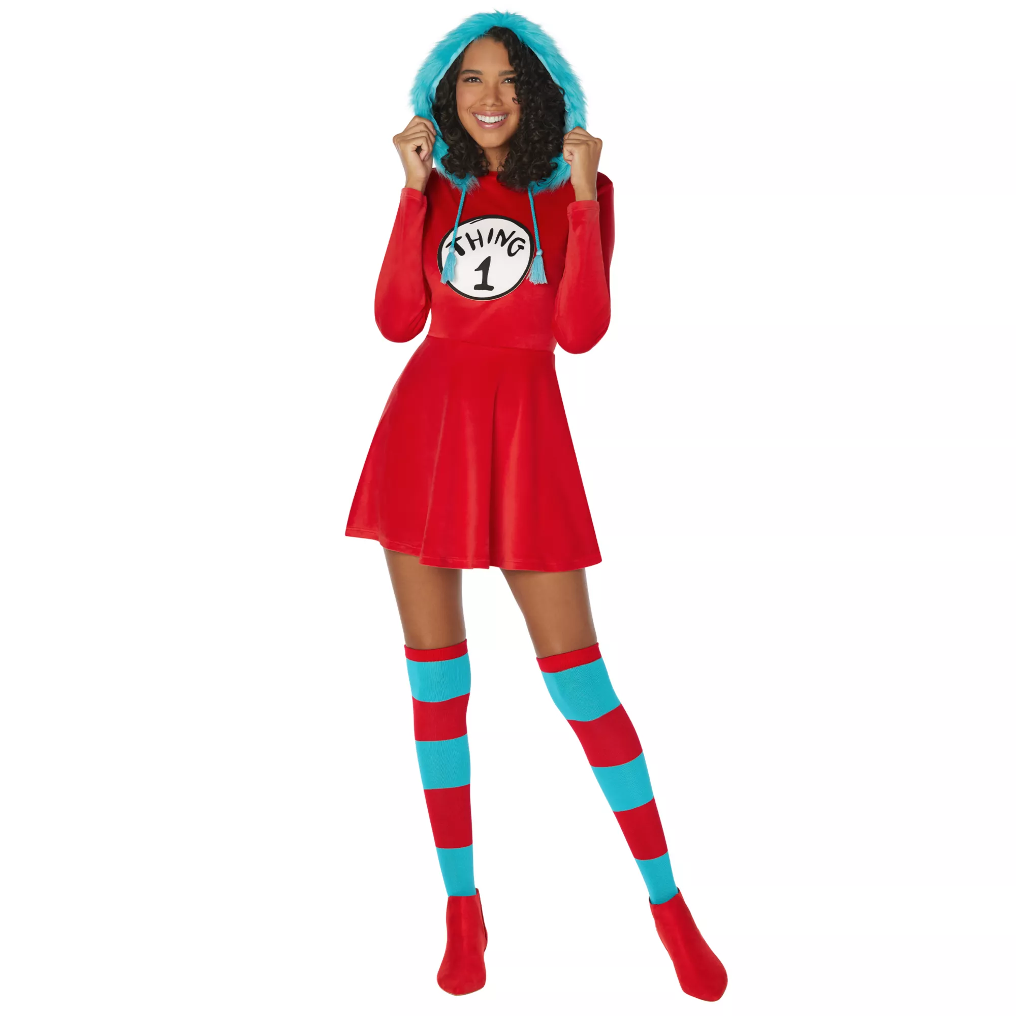 Adult Thing 1 and Thing 2 Dress Costume - Dr. Seuss at Spencer's