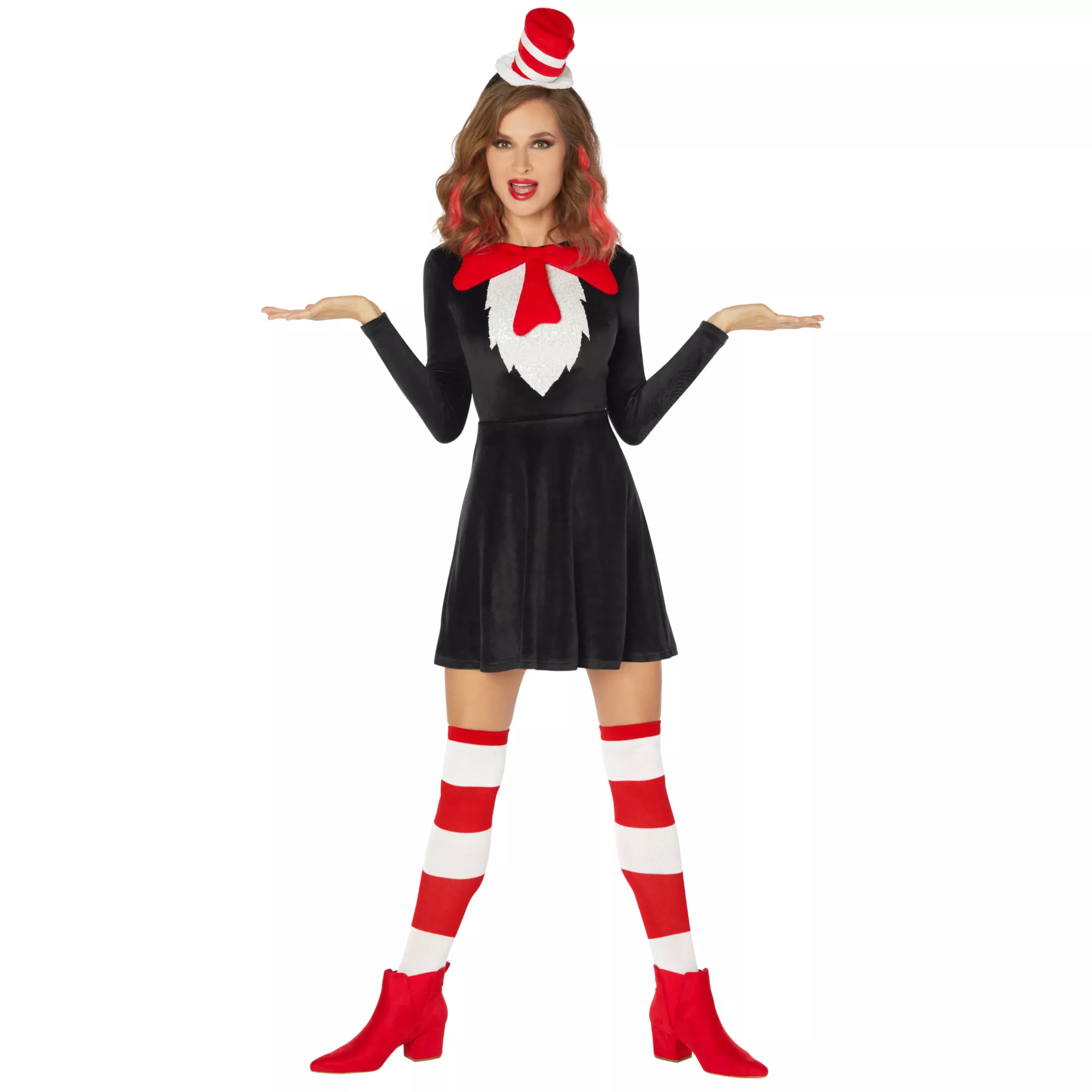 Adult Cat in the Hat Dress - Dr. Seuss at Spirit Halloween