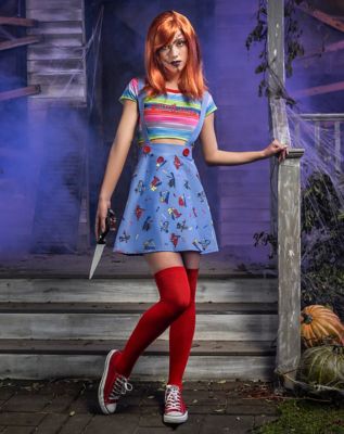 Adult Plus Size Chucky Good Guys Skirt Costume Spirithalloween