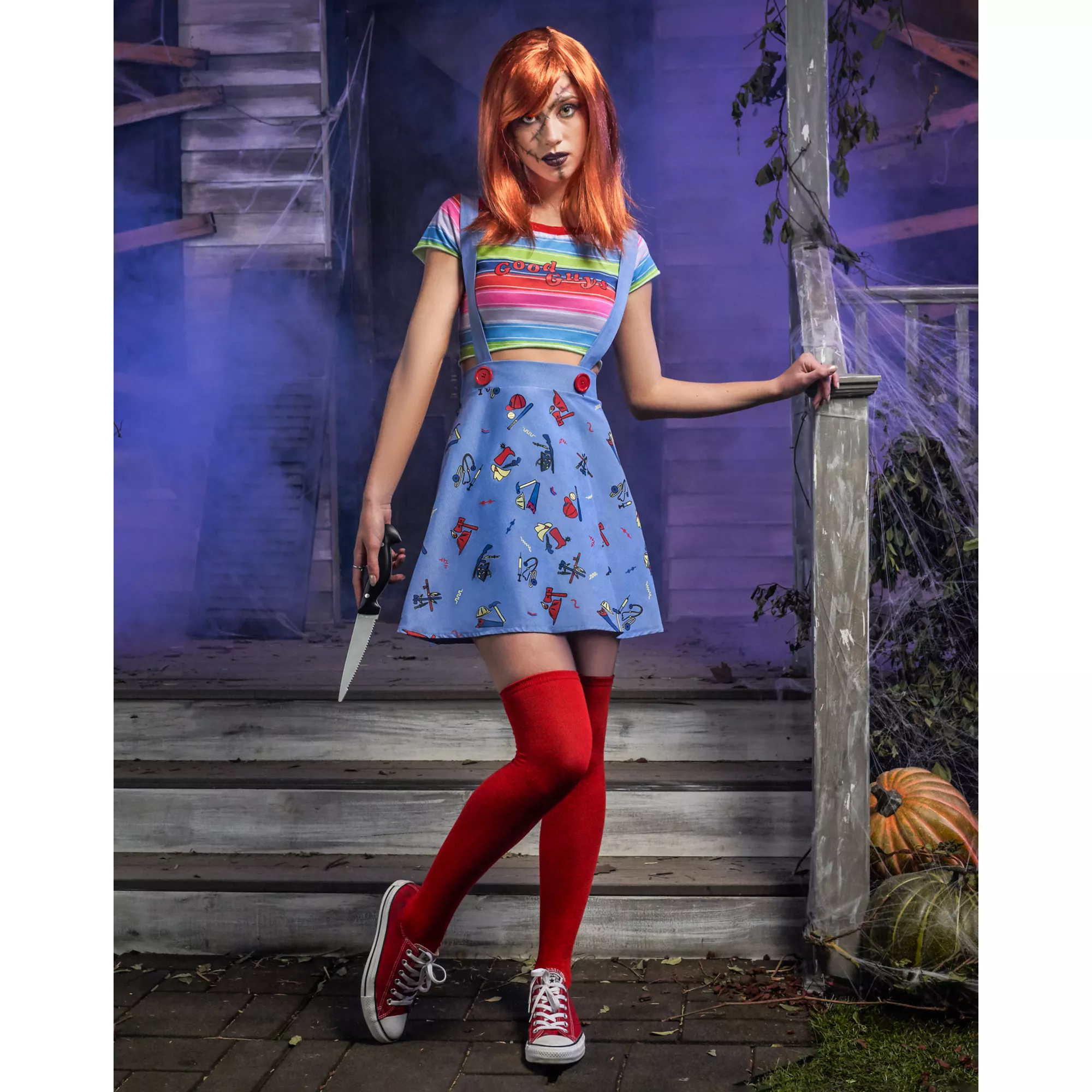 Adult Plus Size Chucky Good Guys Skirt Costume at Spencer's