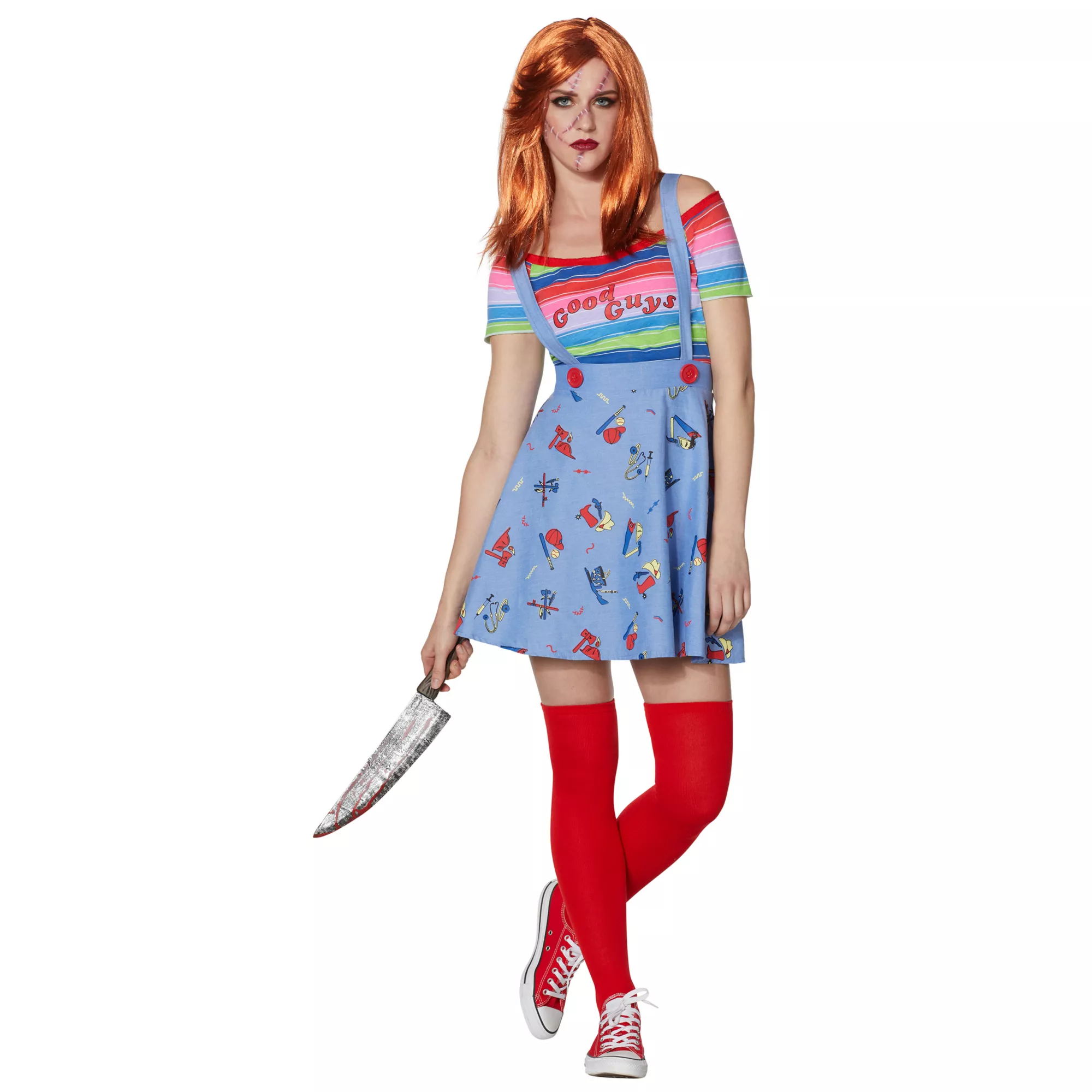 Adult Plus Size Chucky Good Guys Skirt Costume at Spencer's