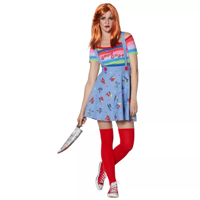 Adult Plus Size Chucky Good Guys Skirt Costume - Spirithalloween.com