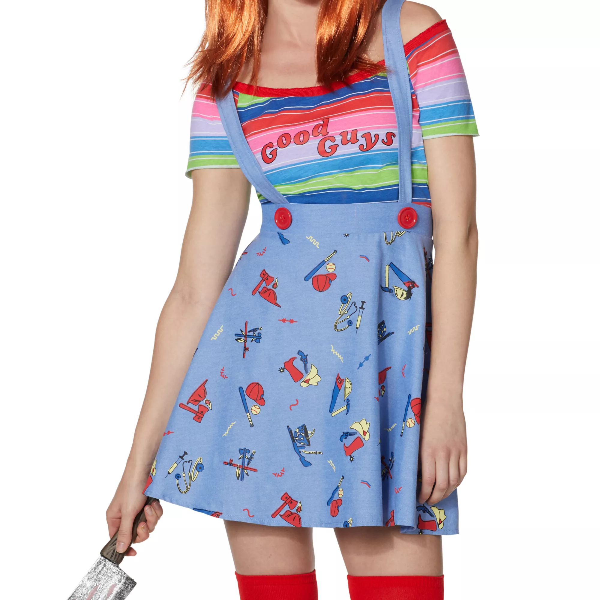 Adult Plus Size Chucky Good Guys Skirt Costume at Spencer's