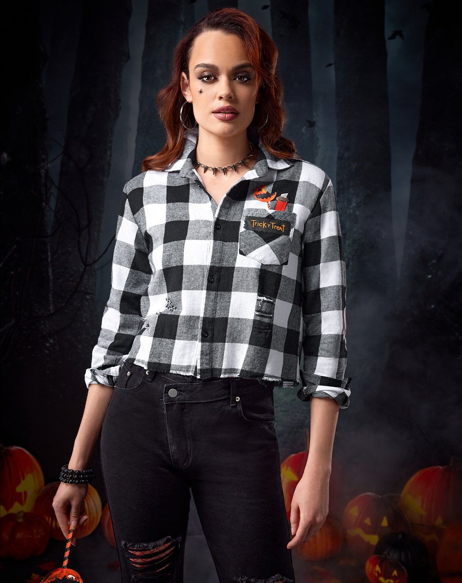 Adult Flannel Shirt - Trick 'r Treat by Spirit Halloween