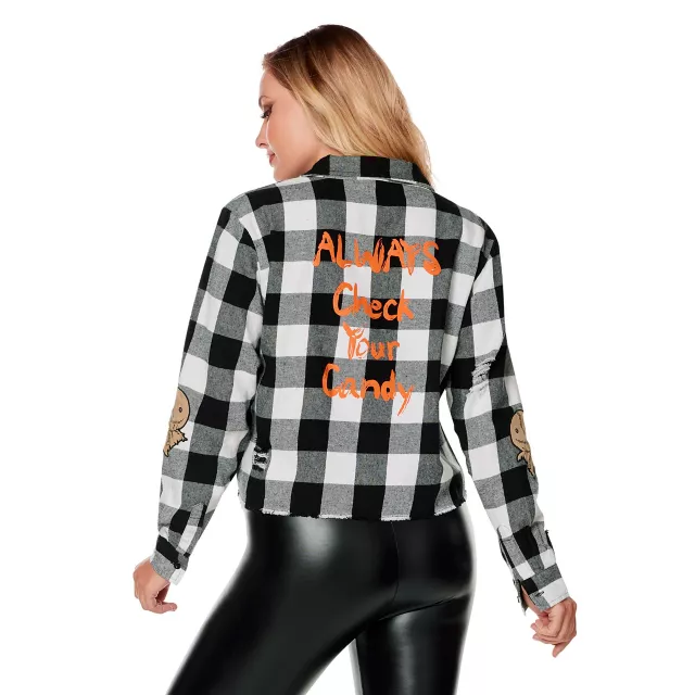 Adult Flannel Shirt - Trick 'r Treat at Spirit Halloween
