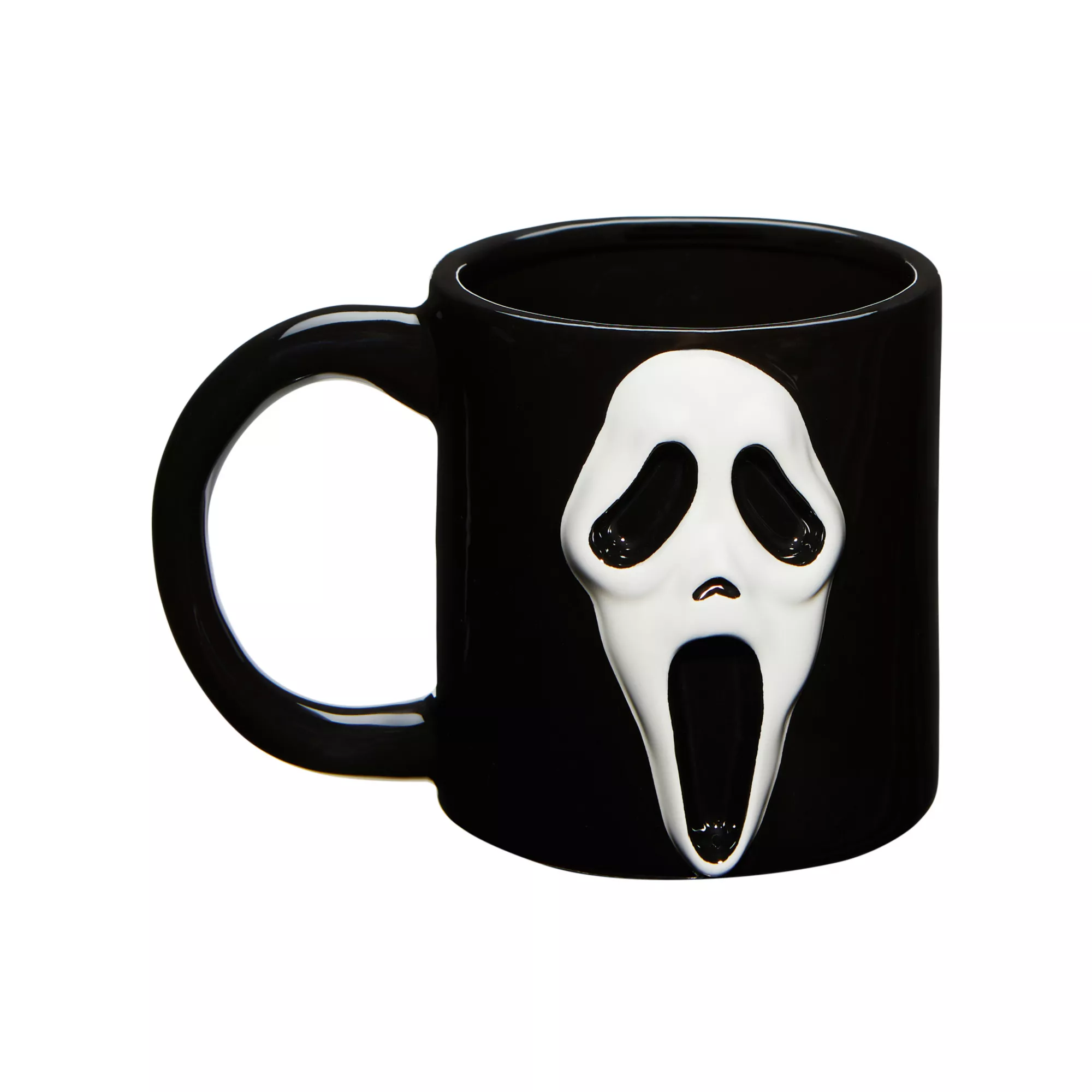 Black and White Face Mug 16 oz. - Ghost Face at Spencer's