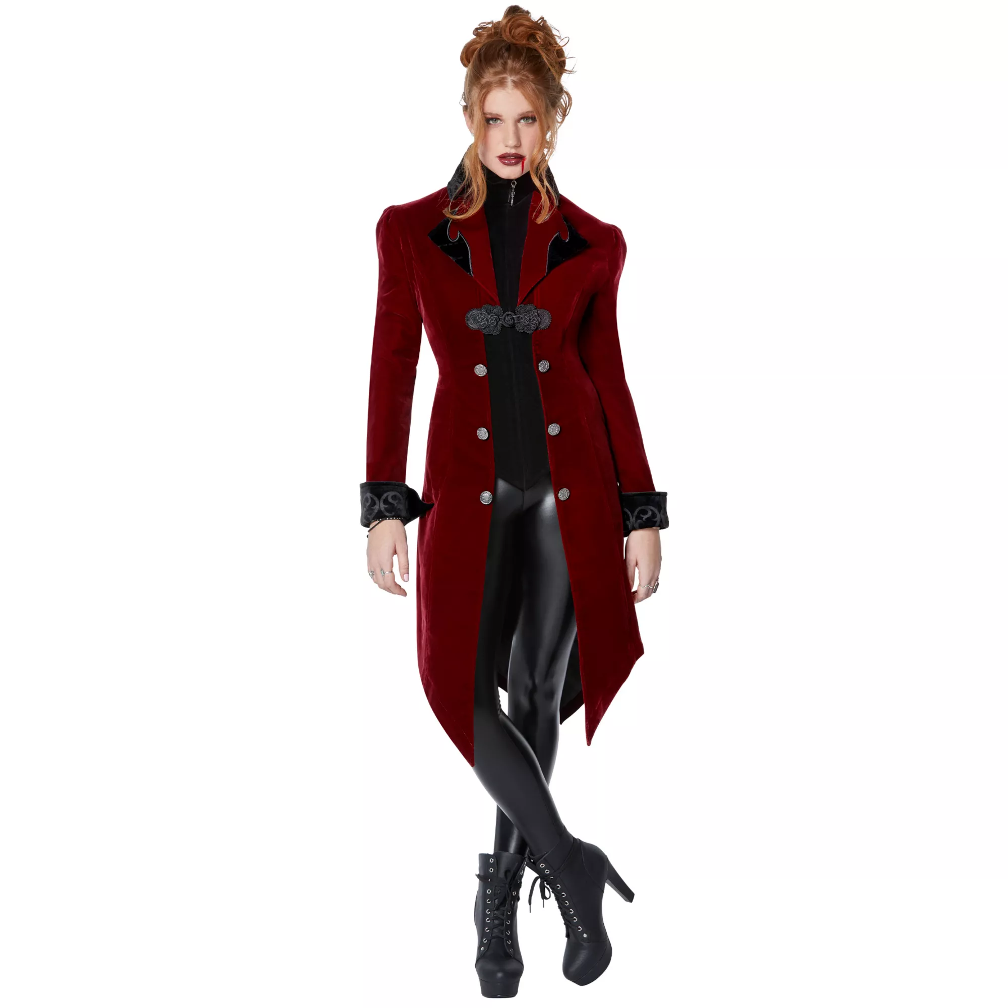 Adult Burgundy Vampire Jacket at Spirit Halloween