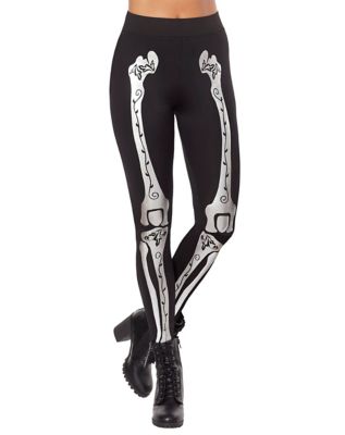 Skeleton Yoga Leggings: Women's Halloween Outfits