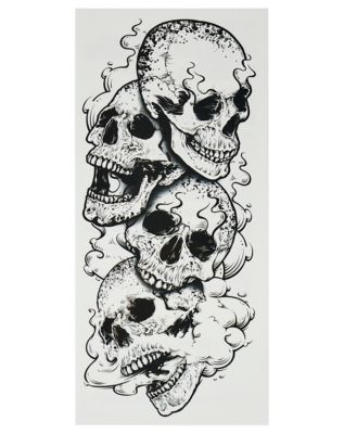 Skull Temporary Tattoo Set