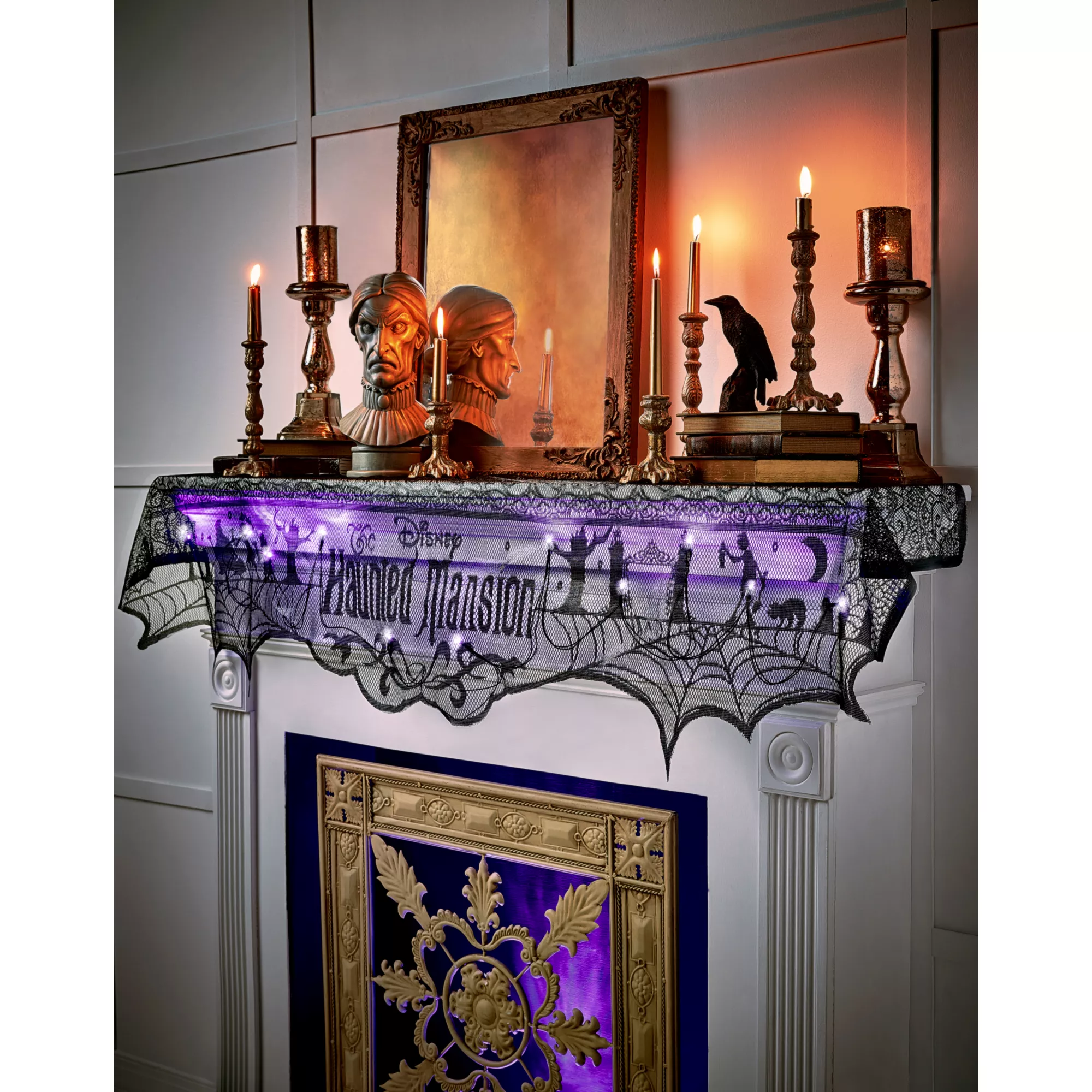 LED The Haunted Mansion Light-Up Mantel Scarf - Disney at Spirit Halloween