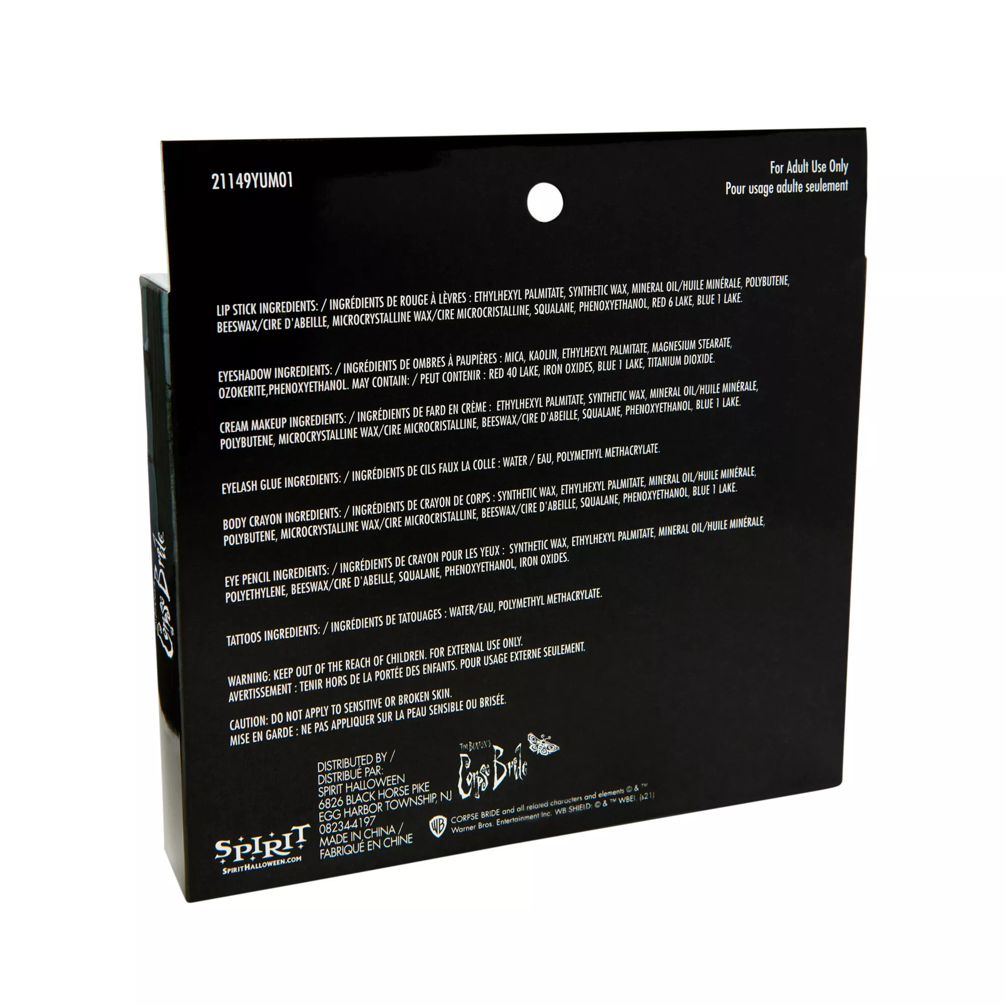 Corpse Bride Makeup Kit at Spencer's