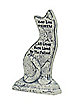 21 Inch Cat Tombstone - Decorations