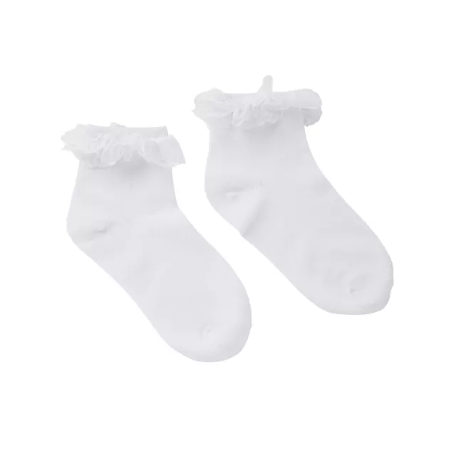 Kids White Ankle Socks at Spencer's