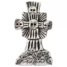 16 Inch Skull and Crossbones Tombstone at Spirit Halloween
