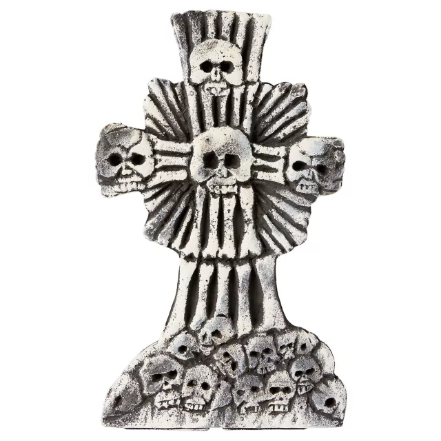 16 Inch Skull and Crossbones Tombstone at Spirit Halloween