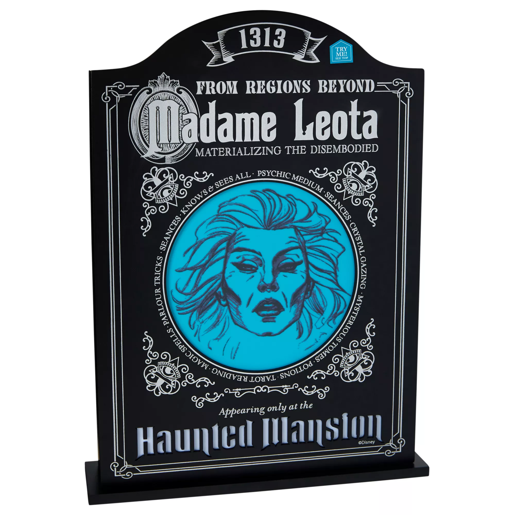 LED Light-Up Madame Leota The Haunted Mansion Sign - Disney at Spirit Halloween