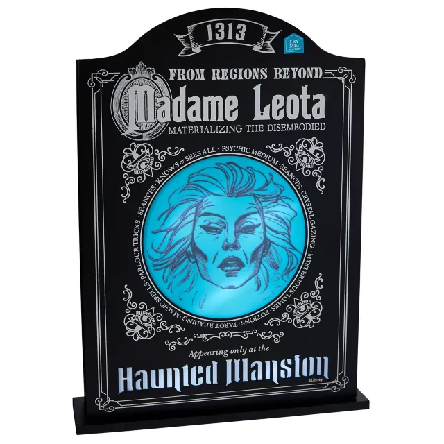 Disney The Haunted Mansion Madame Leota Light up Talking top Tombstone LED