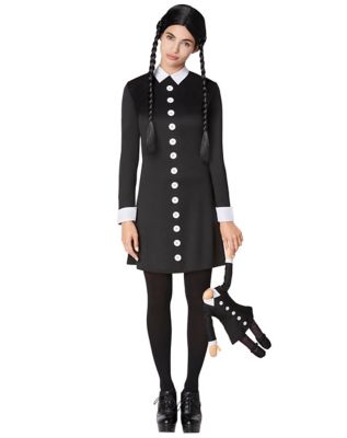 Adult Wednesday Addams Costume - The Addams Family - Spirithalloween.com