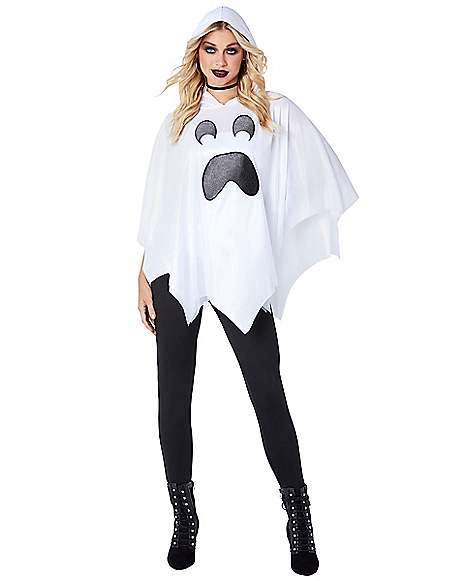 Ghost Poncho with Hood Ghost Poncho with Hood