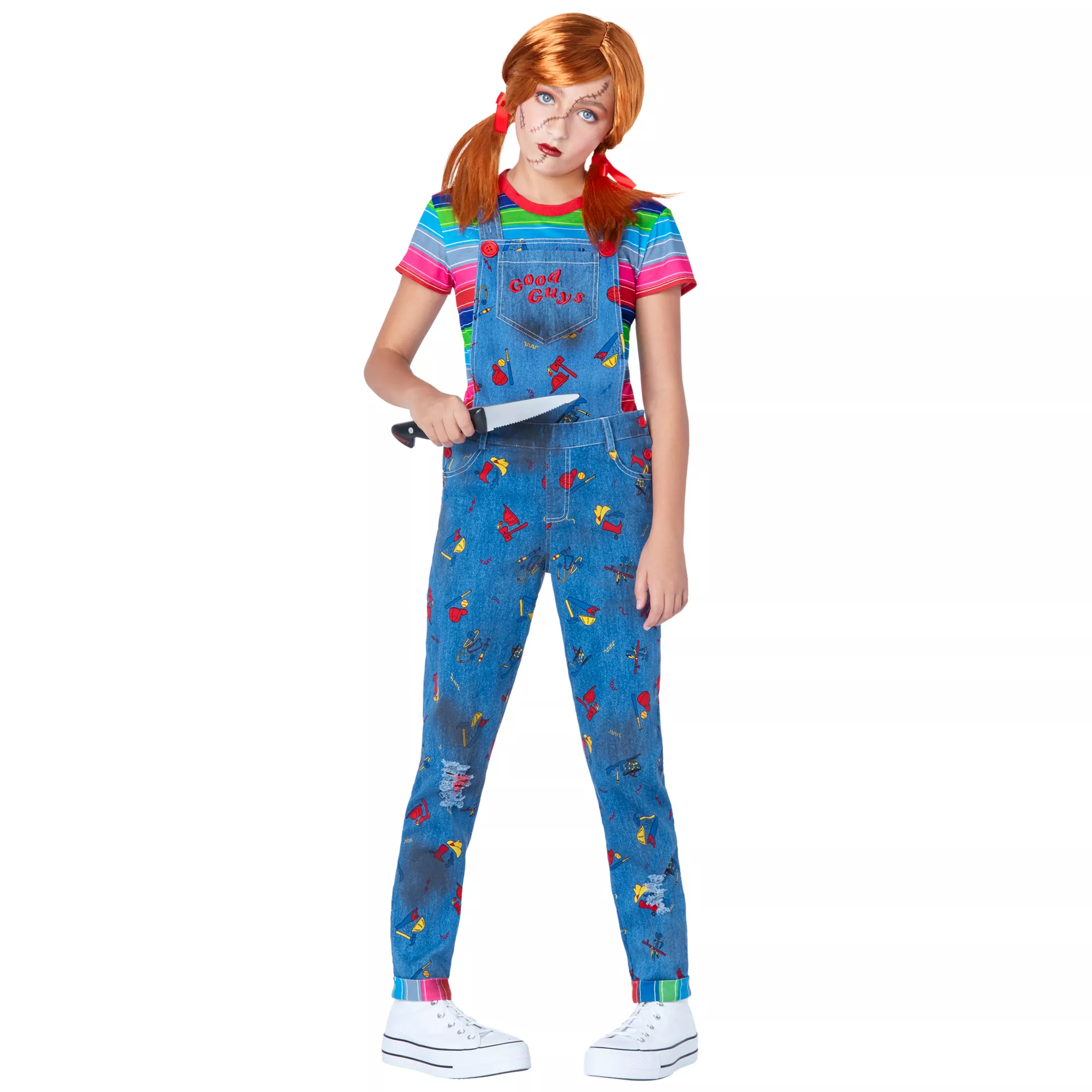 Kids Chucky Overalls Costume at Spencer's